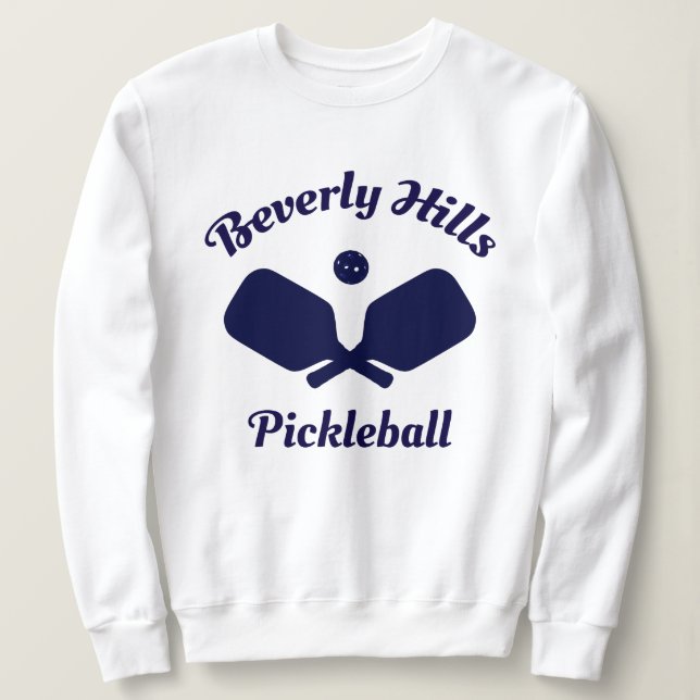 Navy Beverly Hills Pickleball Sweatshirt (Design vorne)