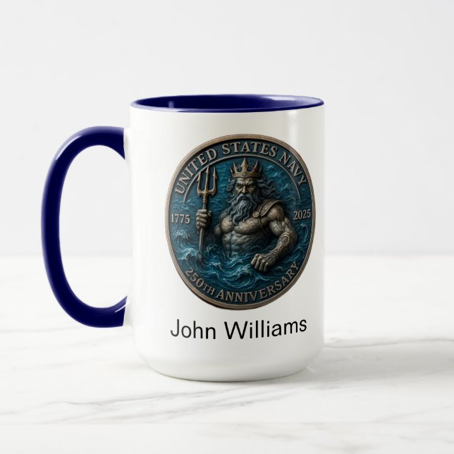 Navy Birthday Neptune Tasse (Links)