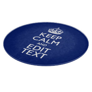 Navy Blau Behalte Ruhe und haben Ihren Text Schneidebrett