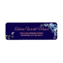 Navy Blau Burgunder Gold Blush Hochzeitsadressetik