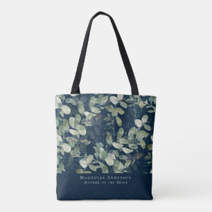 Navy Blau Eukalyptus Mutter der Braut