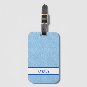 Navy + Blau Faux Glitter Junggesellinnenabschied Gepäckanhänger