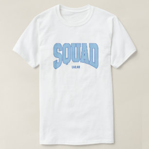 Navy + Blau Glitter SQUAD Junggesellinnenabschied T-Shirt