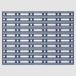 Navy Blau Knochen Einlegearbeit Rand Punkte Decoup Seidenpapier