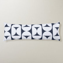 Navy Blau Mod Geometrisches Bogenmuster Kissen