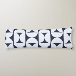 Navy Blau Mod Geometrisches Bogenmuster Kissen