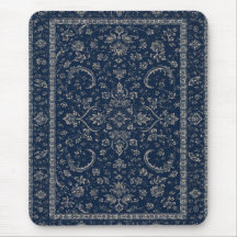 Navy Blau Persischer Floral