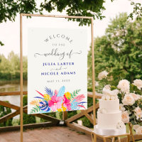 Navy Blau Pink Wilder Regenwald Immergrün Hochzeit