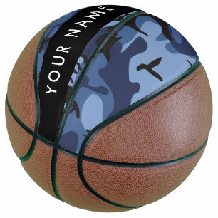Navy Blau Tarnung Ihren Namen personalisieren Basketball