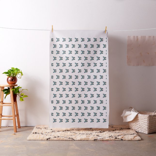 Navy Blau und Gold Modernes Boho Nahtloses Muster Stoff (Beispiel)