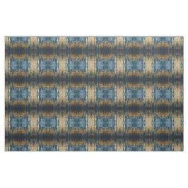 Navy Blau und Gold Modernes Boho Nahtloses Muster Stoff