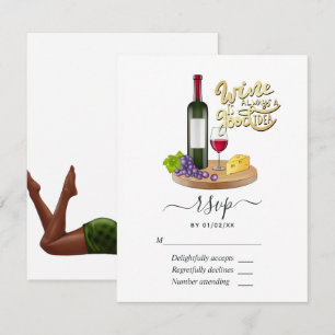 Navy Blau und Gold Vintage Pfau RSVP Karte