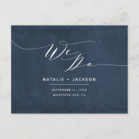 Navy Blau + Weiß machen wir elegante Hochzeit