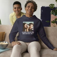Navy Blau Weiße Katzenmutter Familie Benutzerdefin