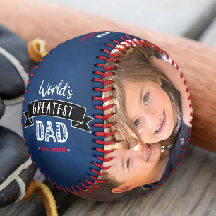Navy Blau World’s Greatest Dad Typografie Modern Baseball