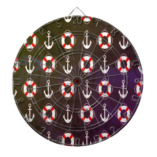 Navy blauer schöner Sommer Design Dart Board Dartscheibe