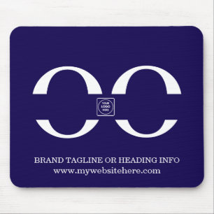 Navy Blaues Firmenlogo Business-Mauspad Mousepad