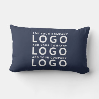 Navy Blaues Firmenlogo für Unternehmen - Branding  Lendenkissen