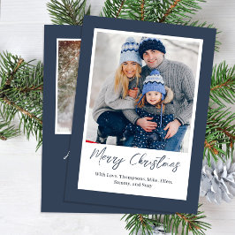 Navy Blaues Frohes Weihnachten Einfaches Foto