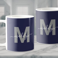 Navy Blaues Monogramm