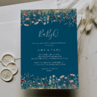 Navy Bliss Wildflower BabyQ Babyparty-Barbecue