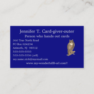 Navy Blue 000080 Monochrome Single Solid Color Visitenkarte
