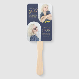 Navy Blue 2 Arted Foto Abschluss Fächer