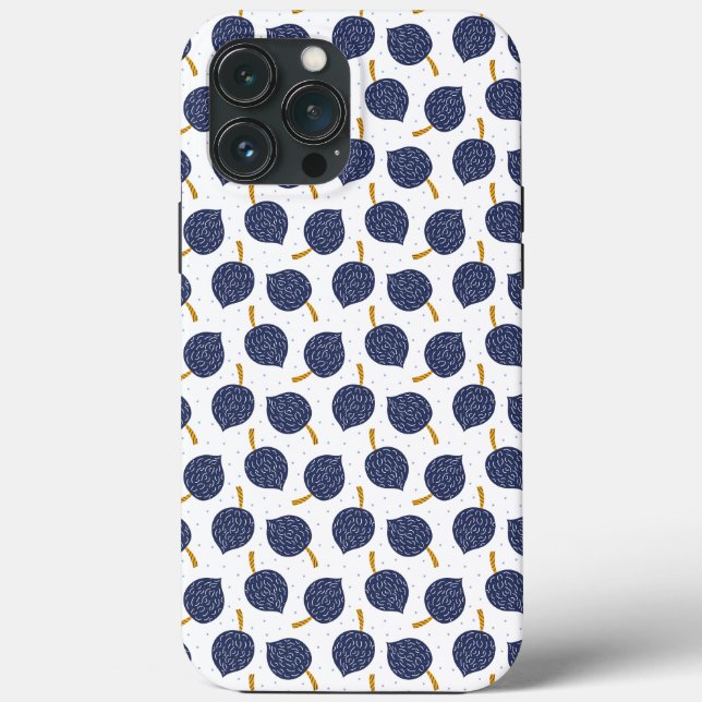 Navy Blue Abstrakt Flying Bomb Fruchtmuster Case-Mate iPhone Hülle (Rückseite)