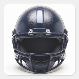 Navy Blue American Football Helmet Decal Quadratischer Aufkleber