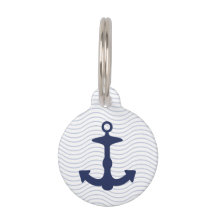 Navy Blue Anchor Silhouette und benutzerdefinierte