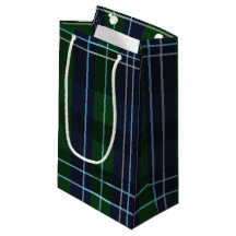 Navy Blue and Dark Green Plaid Baby Shower