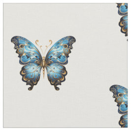 Navy Blue and Gold Modern Boho Seamless Pattern Stoff