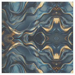 Navy Blue and Gold Modern Boho Seamless Pattern Stoff