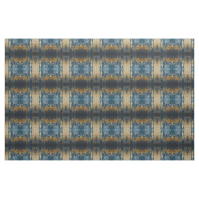 Navy Blue and Gold Modern Boho Seamless Pattern Stoff (Yard (91,4 cm))