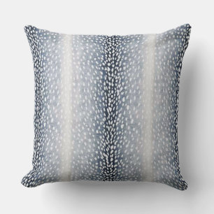 Navy Blue Antelope Accent Pillow Kissen