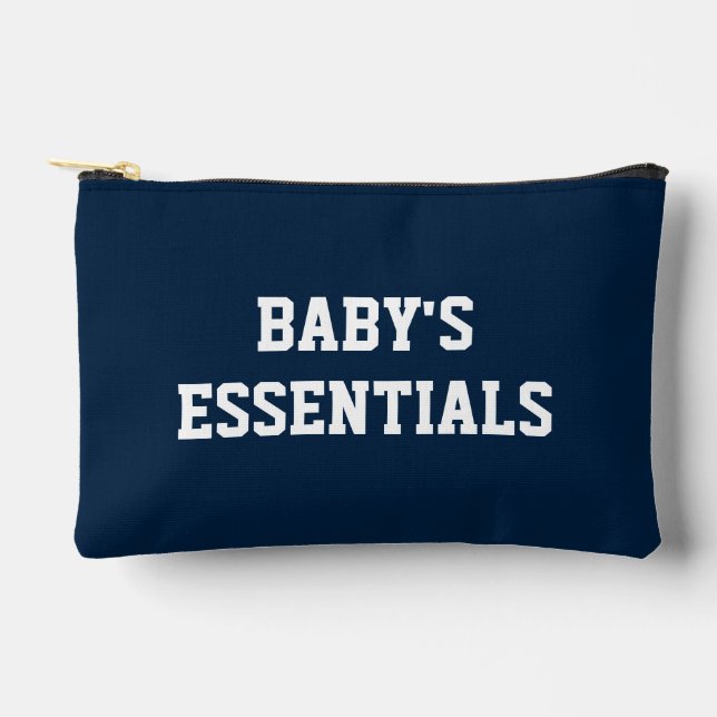 Navy Blue Baby's Essentials Accessoire Bag Zubehörtasche (Vorderseite)