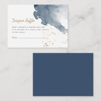 Navy Blue Balloon Wassercolor Boho Diaper Raffle