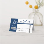 Navy Blue Bar Mitzvah Baseball Ticket Sitzplatz Platzkarte<br><div class="desc">Navy Blue Baseball Ticket Stil Sitzkarte,  um mit Ihrem Sport Thema Bar Mitzvah. Anpassen von vorne und hinten. Für Anfragen über kundenspezifische Designänderungen des unabhängigen Designers senden Sie bitte eine E-Mail an paula@labellarue.com BEVOR Sie Ihre Bestellung anpassen oder anpassen.</div>