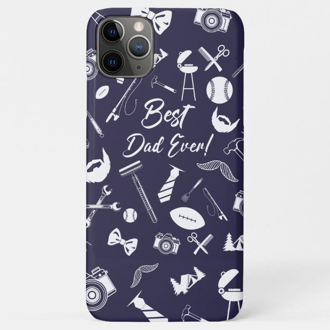 Navy Blue Best Vater Ever iPhone / iPad Gehäuse Case-Mate iPhone Hülle (Rückseite)