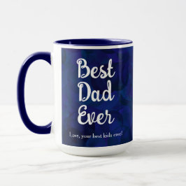 Navy Blue Bester Vater je Funny von Kindern Weihna Tasse
