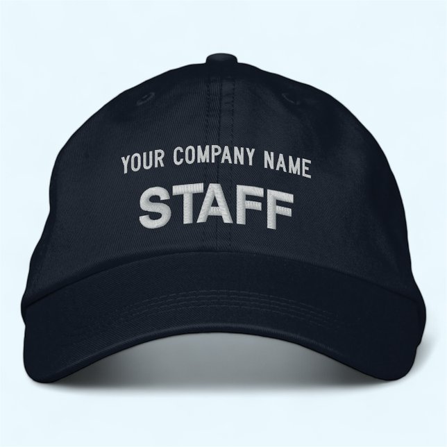 Navy Blue bestickte Mitarbeiter Baseball Hat Custo Baseballkappe (MISOOK Navy Blue Embroidered Staff Hat with Company Name)