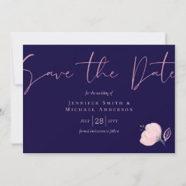 Navy Blue Blush Pink Rosegold Hochzeitbudget