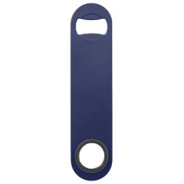 Navy Blue Bottle Opener Custom Text Bar Key Gift