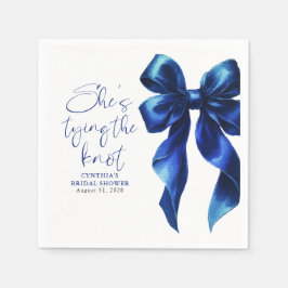 Navy Blue Bow Sie bindet das Brautparty des Knoten Serviette