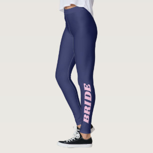 Navy Blue Bridge Junggeselinnen-Abschied Wedding R Leggings
