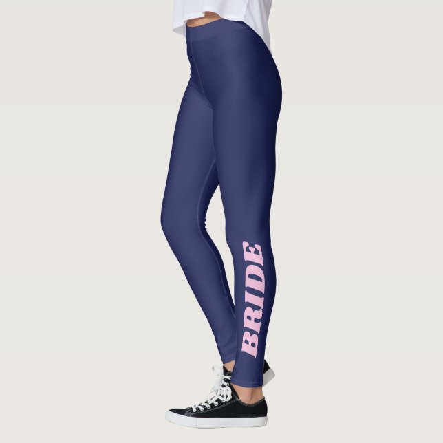 Navy Blue Bridge Junggeselinnen-Abschied Wedding R Leggings (Links)