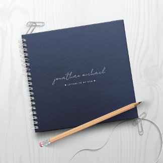 Navy Blue Briefe zu meinem Son Memory Keepake Notizbuch