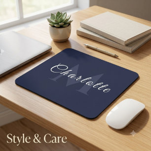 Navy Blue Business Mouse Pad mit benutzerdefiniert Mousepad