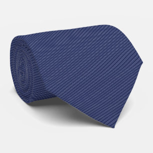 Navy Blue Button Stripe Neck Tie Krawatte
