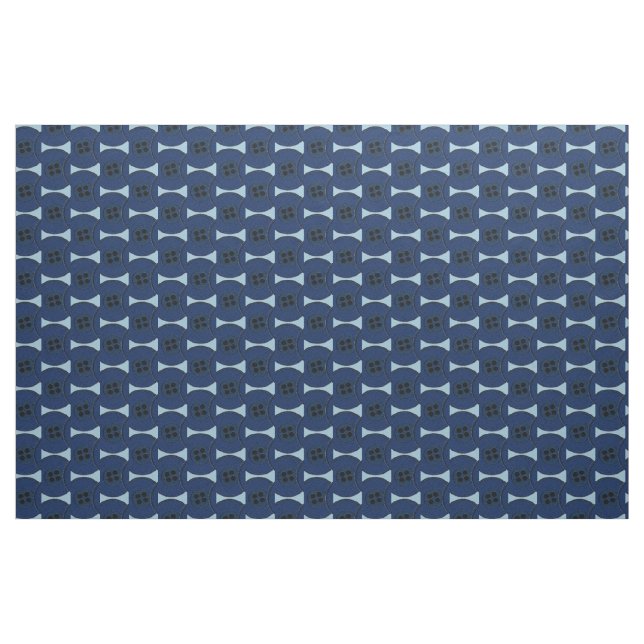 Navy Blue Buttons Stoff (Yard (91,4 cm))